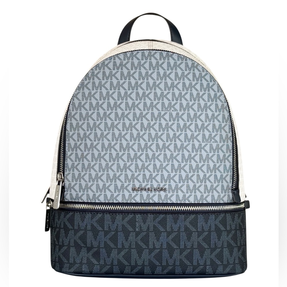 Michael Kors Rhea MD Backpack MK Color-Block Admiral Navy Multi